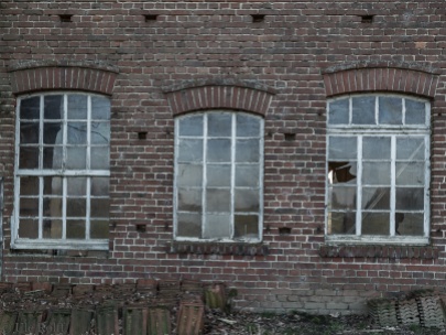 Fenster der alten Zimmerei in der Mergelkuhle